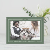 AVERY Sage Green Gerahmt Couples Foto Weihnachten (Stehend Vorderseite)