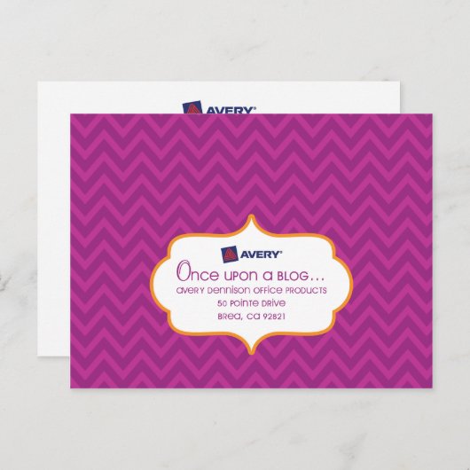 Avery SocialLuxe Postcard Postkarte (Vorne/Hinten)