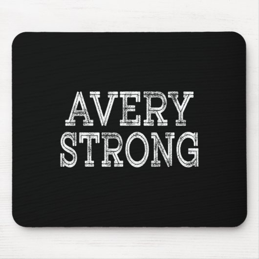Avery strong squad family reunion last name team mousepad (Vorne)