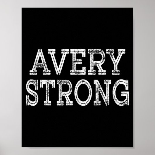 Avery strong squad family reunion last name team poster (Vorne)