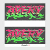 Avery Vorname Name Graffiti Aufkleber Sticker (Blatt)