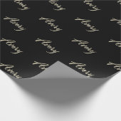 Avery white gold Handwriting Geschenkpapier (Ecke)