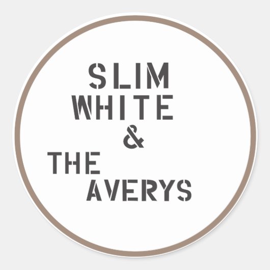 Averys-Aufkleber (Blatt mit 6) Runder Aufkleber (Vorderseite)