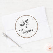 Averys-Aufkleber (Blatt mit 6) Runder Aufkleber (Umschlag)