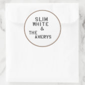 Averys-Aufkleber (Blatt mit 6) Runder Aufkleber (Tasche)