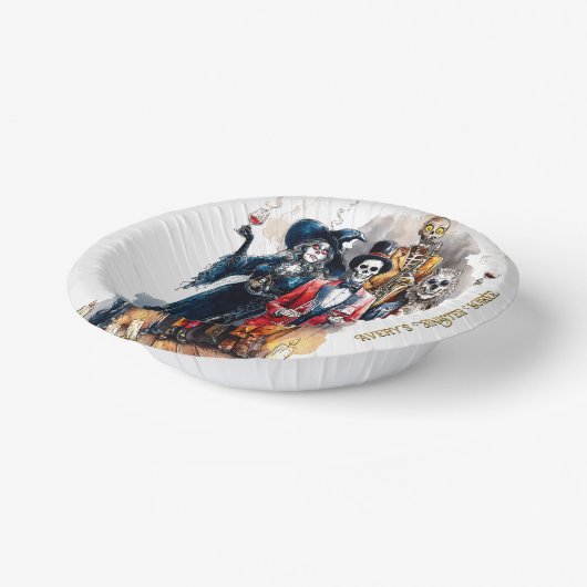 Avery's Sinister Soirée-Halloween-Party Pappteller (Gewinkelt)