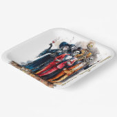 Avery's Sinister Soirée-Halloween-Party Pappteller (Gewinkelt)