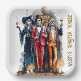 Avery's Sinister Soirée-Halloween-Party Pappteller