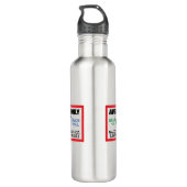 AVGAS / 100LL fuel only Edelstahlflasche (Rückseite)