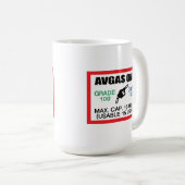 AVGAS / 100LL fuel only Kaffeetasse (VorderseiteRechts)