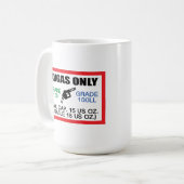 AVGAS / 100LL fuel only Kaffeetasse (Vorderseite Links)