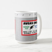 AVGAS / 100LL fuel only Kaffeetasse (VorderseiteRechts)