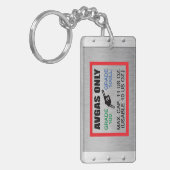 AVGAS / 100LL Kraftstoff nur Acrylstoff Schlüsselanhänger (Vorderseite links)