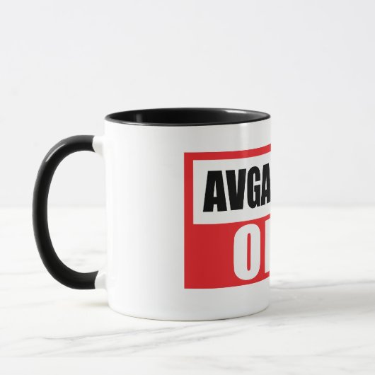 AVGAS 100LL NUR Tasse (Links)