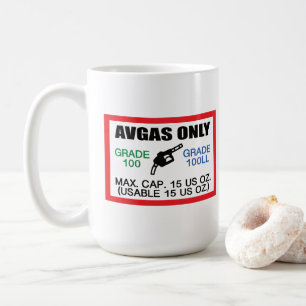 AVGAS / 100LL Treibstoff nur Kaffeetasse