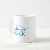 AvGeek Kleid Kaffeetasse (Vorderseite Links)