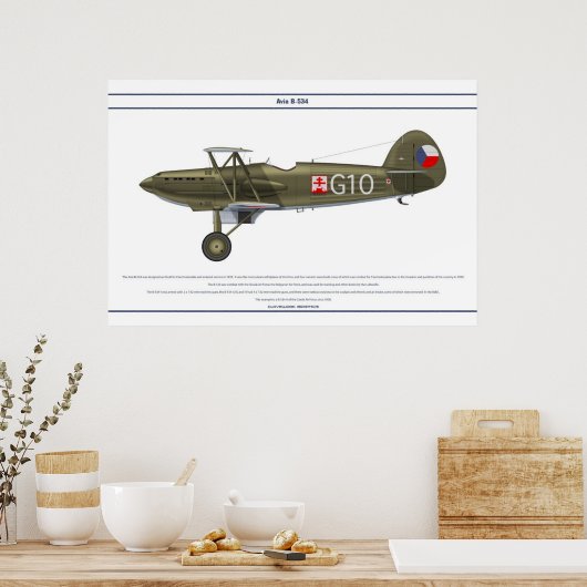 Avia B-534 Tschechien 5 Poster (Küche)
