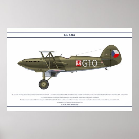 Avia B-534 Tschechien 5 Poster (Vorne)
