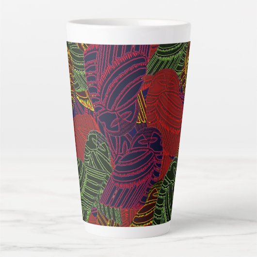 AVIAN ART DECO Latte Tasse (Vorderseite)