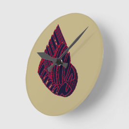AVIAN ART DECO: Uhr BLAU/STRAND