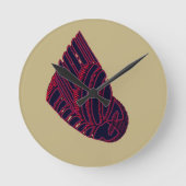 AVIAN ART DECO: Uhr BLAU/STRAND (Vorderseite)