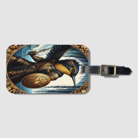 Avian Knight's Vigil Gepäckanhänger (Vorderseite (Horizontal))