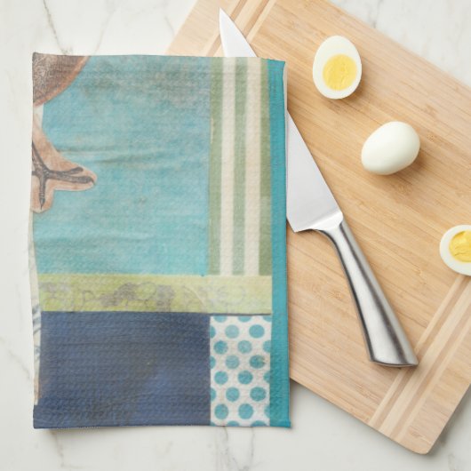 Avian Scrapbook I Handtuch (Viertel Falte)