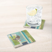 Avian Scrapbook I Rechteckiger Pappuntersetzer (Vor Ort)