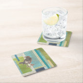 Avian Scrapbook I Rechteckiger Pappuntersetzer (Vor Ort)