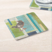 Avian Scrapbook I Rechteckiger Pappuntersetzer (angewinkelt)