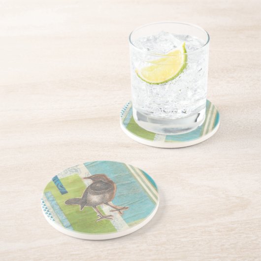 Avian Scrapbook I Sandstein Untersetzer (Seite)