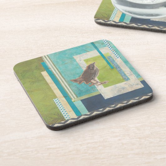 Avian Scrapbook II Getränkeuntersetzer (Linke Seite)