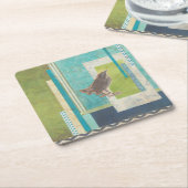 Avian Scrapbook II Rechteckiger Pappuntersetzer (angewinkelt)