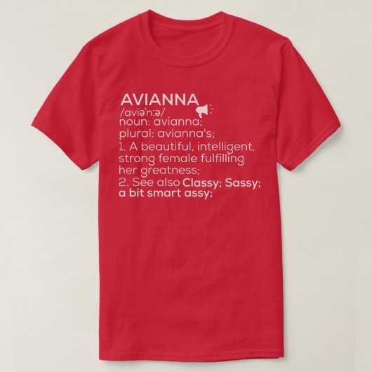 Avianna Name Avianna Definition Avianna Female Nam T-Shirt (Design vorne)