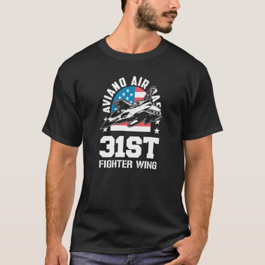 Aviano Air Base 31st Fighter Wing Italy Souvenir_1 T-Shirt (Vorderseite)
