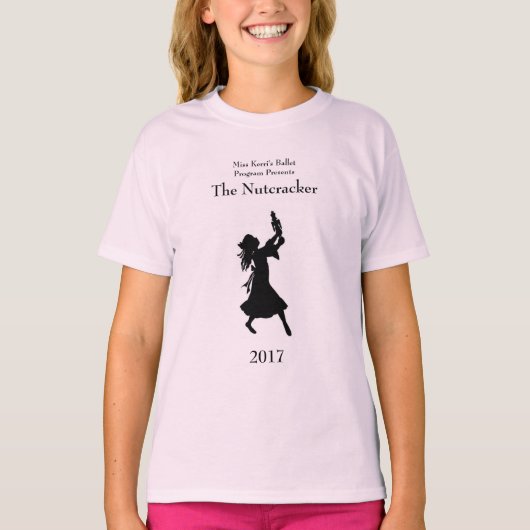 Aviano-Ballett-Programm-Mädchen-Nussknacker-lange T-Shirt (Vorderseite)