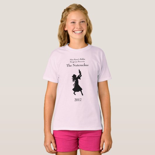 Aviano-Ballett-Programm-Mädchen-Nussknacker-T - T-Shirt (Vorne ganz)
