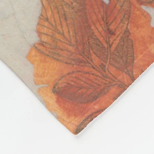 Aviäre Collage I Fleecedecke (Ecke)