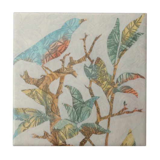 Aviäre Collage I Fliese (Vorderseite)