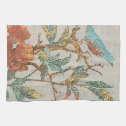 Aviäre Collage I Geschirrtuch (Horizontal)