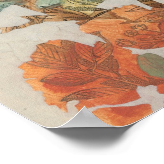 Aviäre Collage I Poster (Ecke)