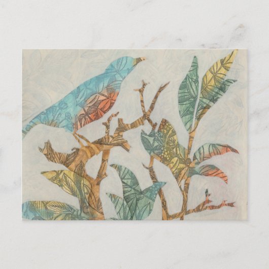 Aviäre Collage I Postkarte (Vorderseite)