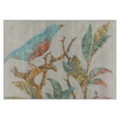 Aviäre Collage I Schneidebrett (Vorderseite)