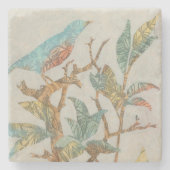 Aviäre Collage I Steinuntersetzer (Vorderseite)