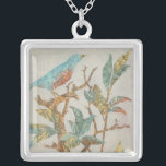 Aviäre Collage I Versilberte Kette<br><div class="desc">Tiere</div>