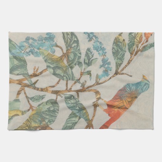 Aviäre Collage II Handtuch (Horizontal)