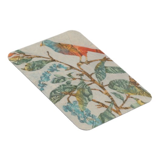 Aviäre Collage II Magnet (Rechte Seite)