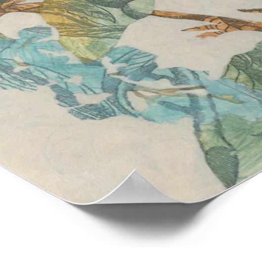 Aviäre Collage II Poster (Ecke)