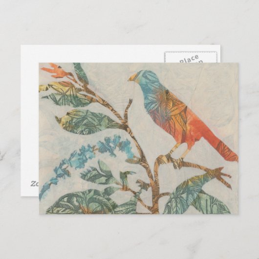 Aviäre Collage II Postkarte (Vorne/Hinten)