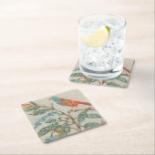 Aviäre Collage II Rechteckiger Pappuntersetzer (Vor Ort)